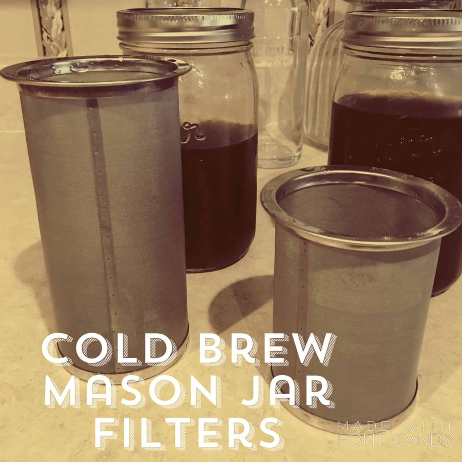 Cold brew Mason jar filters