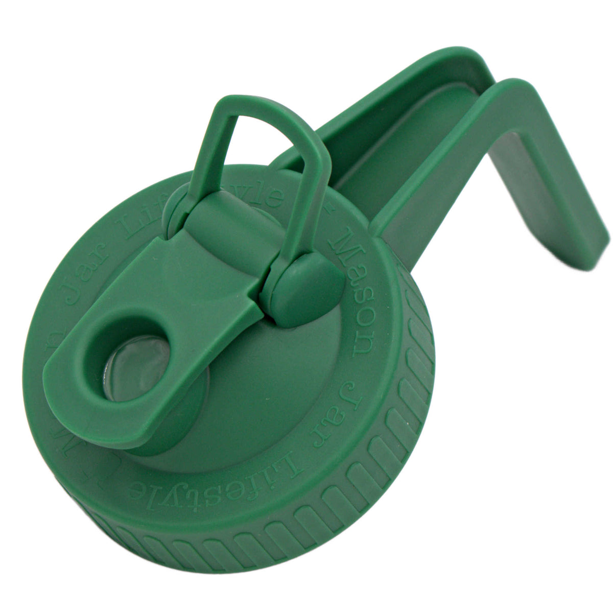 Regular mouth leaf green pitcher lid for Mason jars.