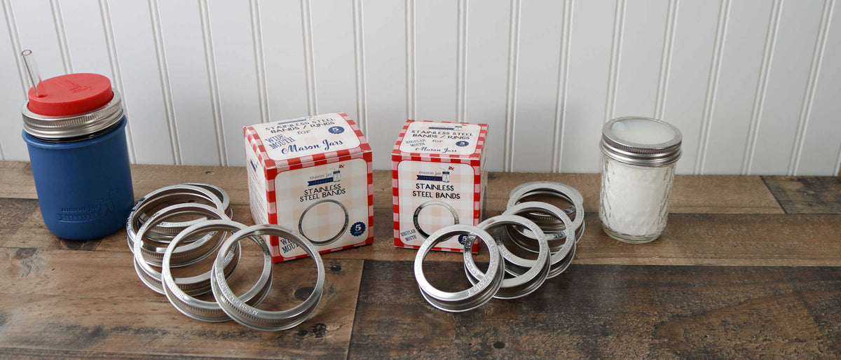 wide and regular mouth stainless steel bands with retail boxes, cherry red silicone straw hole lid, deep blue silicone wide mouth pint sleeve