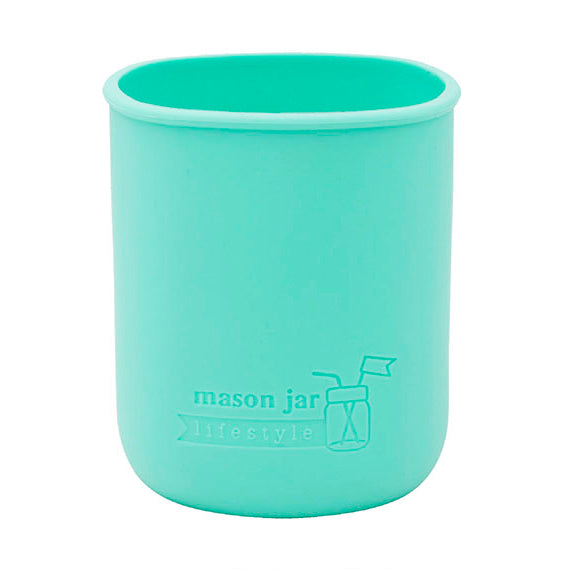 Aquamarine plain silicone sleeve for Quart 32oz; color reference