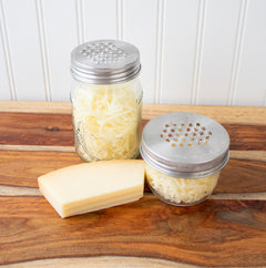 Grater shredder lid cheese parmesan kitchen regular wide mouth staged 2