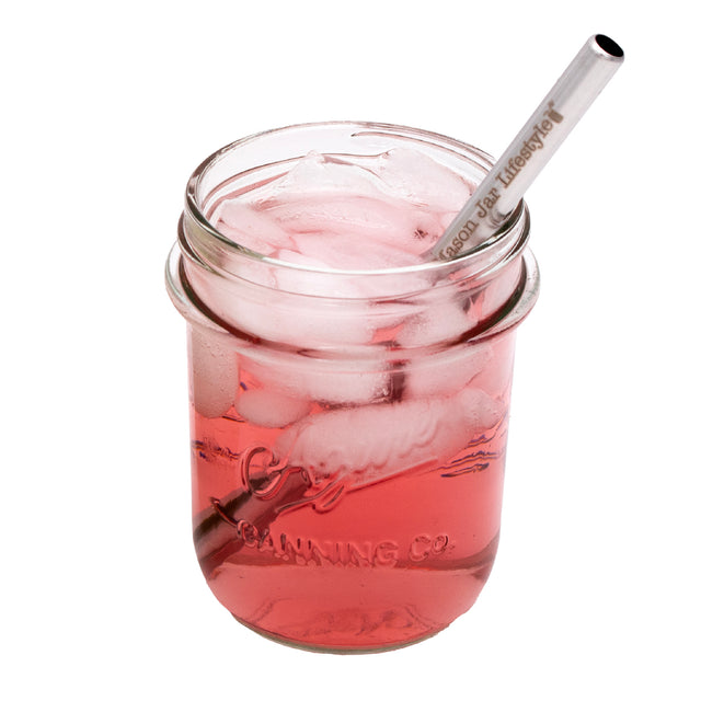 Short safer straw, sized for 8oz Mason jars.